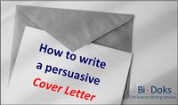 Envelop with letter explaining how to write a cover letter